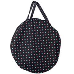 Pattern Dots Dot Seamless Giant Round Zipper Tote