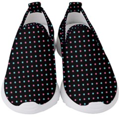 Pattern Dots Dot Seamless Kids  Slip On Sneakers by Maspions