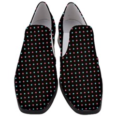 Pattern Dots Dot Seamless Women Slip On Heel Loafers