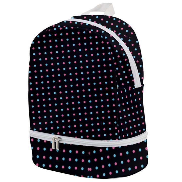 Pattern Dots Dot Seamless Zip Bottom Backpack