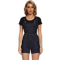 Pattern Dots Dot Seamless Short Overalls