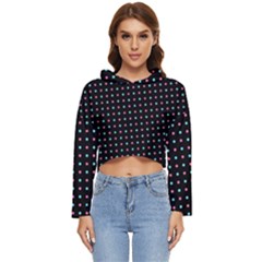 Pattern Dots Dot Seamless Women s Lightweight Cropped Hoodie