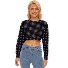 Pattern Dots Dot Seamless Lightweight Long Sleeve Sweatshirt