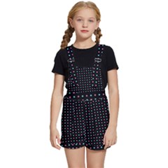 Pattern Dots Dot Seamless Kids  Short Overalls