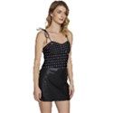 Pattern Dots Dot Seamless Flowy Camisole Tie Up Top View3