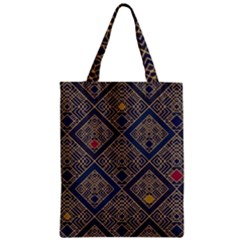 Pattern Seamless Antique Luxury Zipper Classic Tote Bag