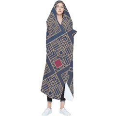 Pattern Seamless Antique Luxury Wearable Blanket