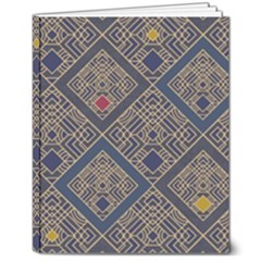 Pattern Seamless Antique Luxury 8  X 10  Hardcover Notebook by Maspions