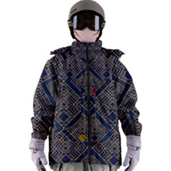 Pattern Seamless Antique Luxury Women s Zip Ski And Snowboard Waterproof Breathable Jacket by Maspions