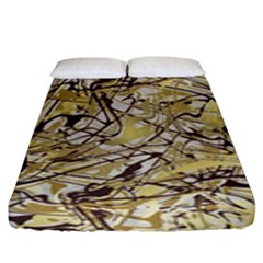 Marble Texture Pattern Seamless Fitted Sheet (king Size)