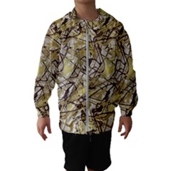 Marble Texture Pattern Seamless Kids  Hooded Windbreaker