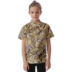 Marble Texture Pattern Seamless Kids  Short Sleeve Shirt by Maspions