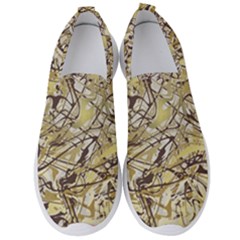 Marble Texture Pattern Seamless Men s Slip On Sneakers