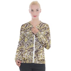 Marble Texture Pattern Seamless Casual Zip Up Jacket