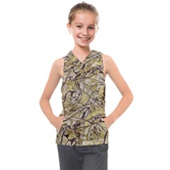 Marble Texture Pattern Seamless Kids  Sleeveless Hoodie