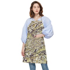 Marble Texture Pattern Seamless Pocket Apron