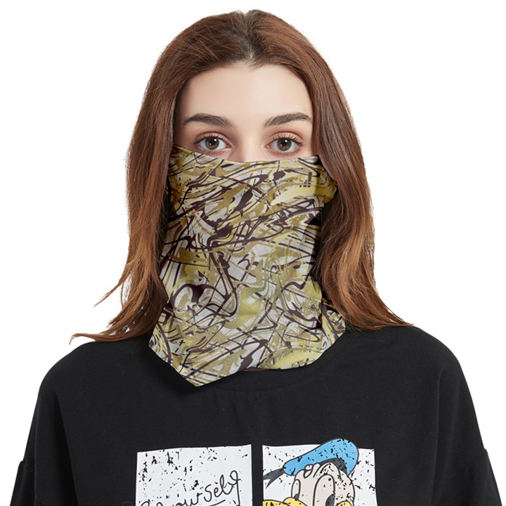 Marble Texture Pattern Seamless Face Covering Bandana (Two Sides)