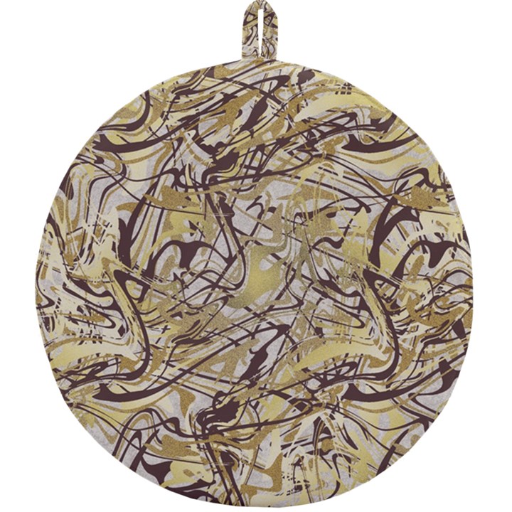 Marble Texture Pattern Seamless Round Trivet