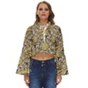 Marble Texture Pattern Seamless Boho Long Bell Sleeve Top View1