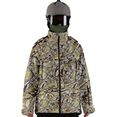 Marble Texture Pattern Seamless Men s Zip Ski And Snowboard Waterproof Breathable Jacket