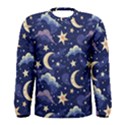 Night Moon Seamless Men s Long Sleeve T-Shirt View1