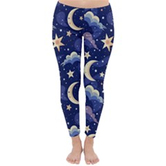 Night Moon Seamless Classic Winter Leggings