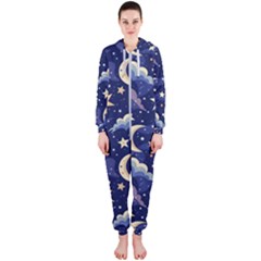 Night Moon Seamless Hooded Jumpsuit (ladies)