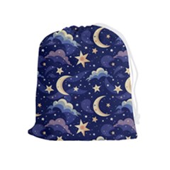 Night Moon Seamless Drawstring Pouch (xl)