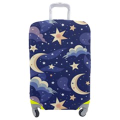 Night Moon Seamless Luggage Cover (medium) by Maspions