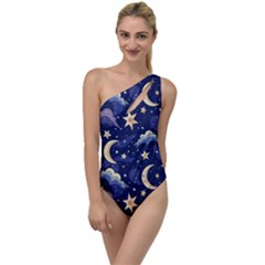 Night Moon Seamless To One Side Swimsuit