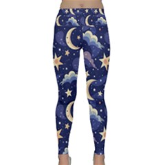 Night Moon Seamless Lightweight Velour Classic Yoga Leggings