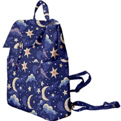 Night Moon Seamless Buckle Everyday Backpack