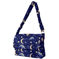 Night Moon Seamless Full Print Messenger Bag (l)