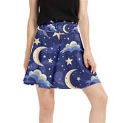 Night Moon Seamless Waistband Skirt