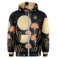 Flowers Space Men s Zipper Hoodie