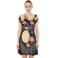 Flowers Space Adorable In Chiffon Dress