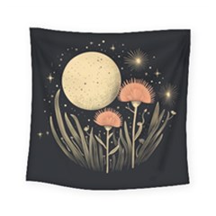 Flowers Space Square Tapestry (small)