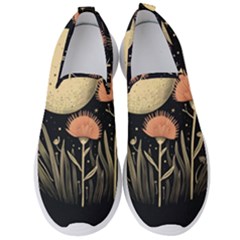 Flowers Space Men s Slip On Sneakers