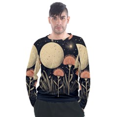 Flowers Space Men s Long Sleeve Raglan T-shirt