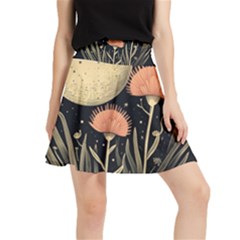 Flowers Space Waistband Skirt