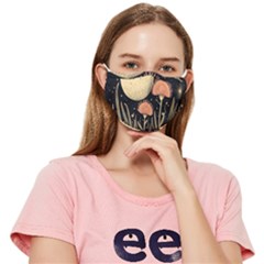 Flowers Space Fitted Cloth Face Mask (adult)