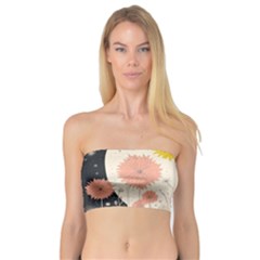 Space Flowers Universe Galaxy Bandeau Top