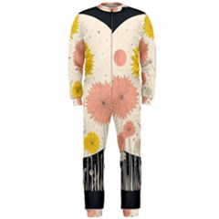 Space Flowers Universe Galaxy Onepiece Jumpsuit (men)