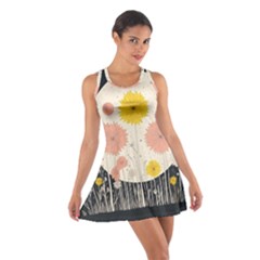 Space Flowers Universe Galaxy Cotton Racerback Dress