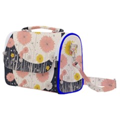 Space Flowers Universe Galaxy Satchel Shoulder Bag