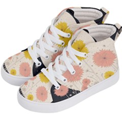 Space Flowers Universe Galaxy Kids  Hi-top Skate Sneakers