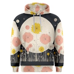 Space Flowers Universe Galaxy Men s Overhead Hoodie