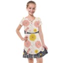 Space Flowers Universe Galaxy Kids  Cross Web Dress View1