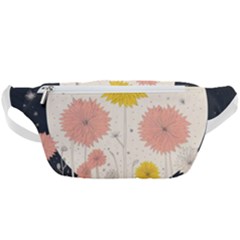 Space Flowers Universe Galaxy Waist Bag 