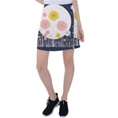 Space Flowers Universe Galaxy Tennis Skirt by Maspions